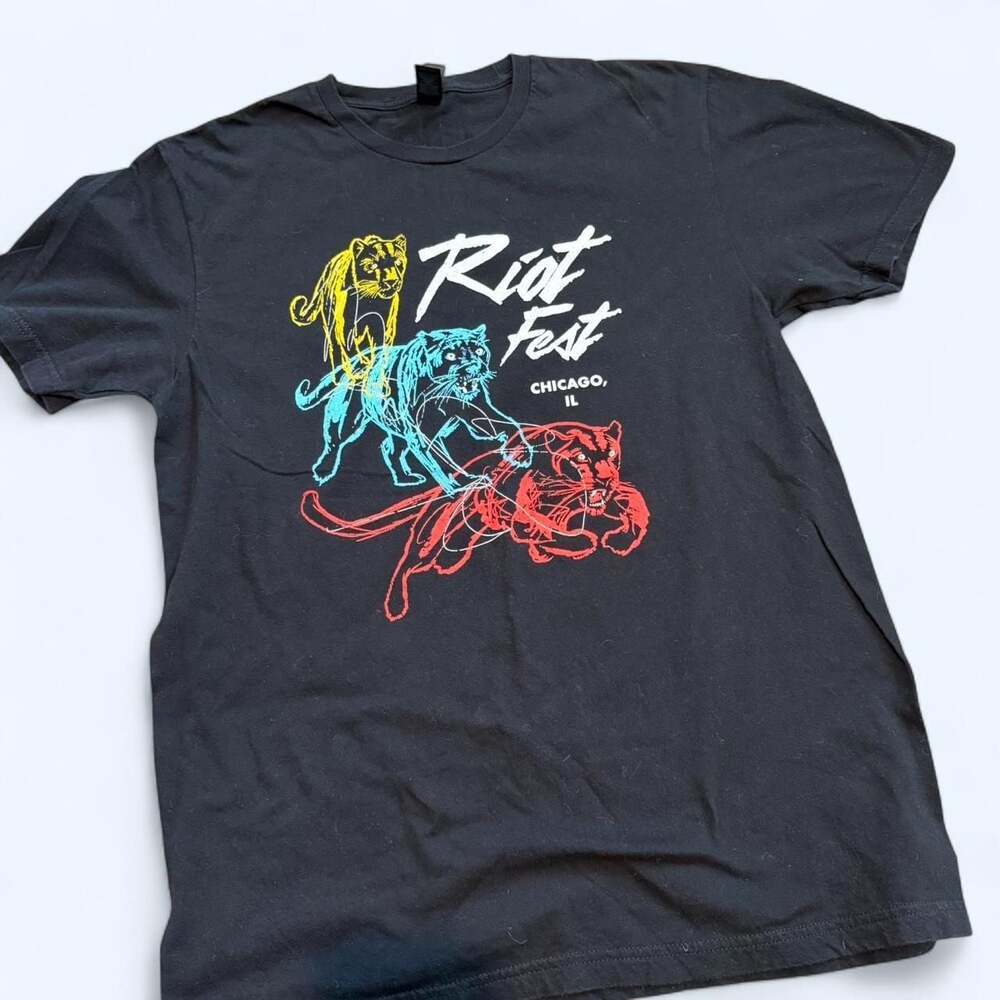 Gildan Softstyle Riot Fest 2023 Chicago Music Festival T-Shirt Size M